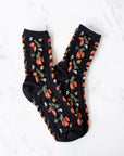 Strawberry Farm Casual Socks: Cream