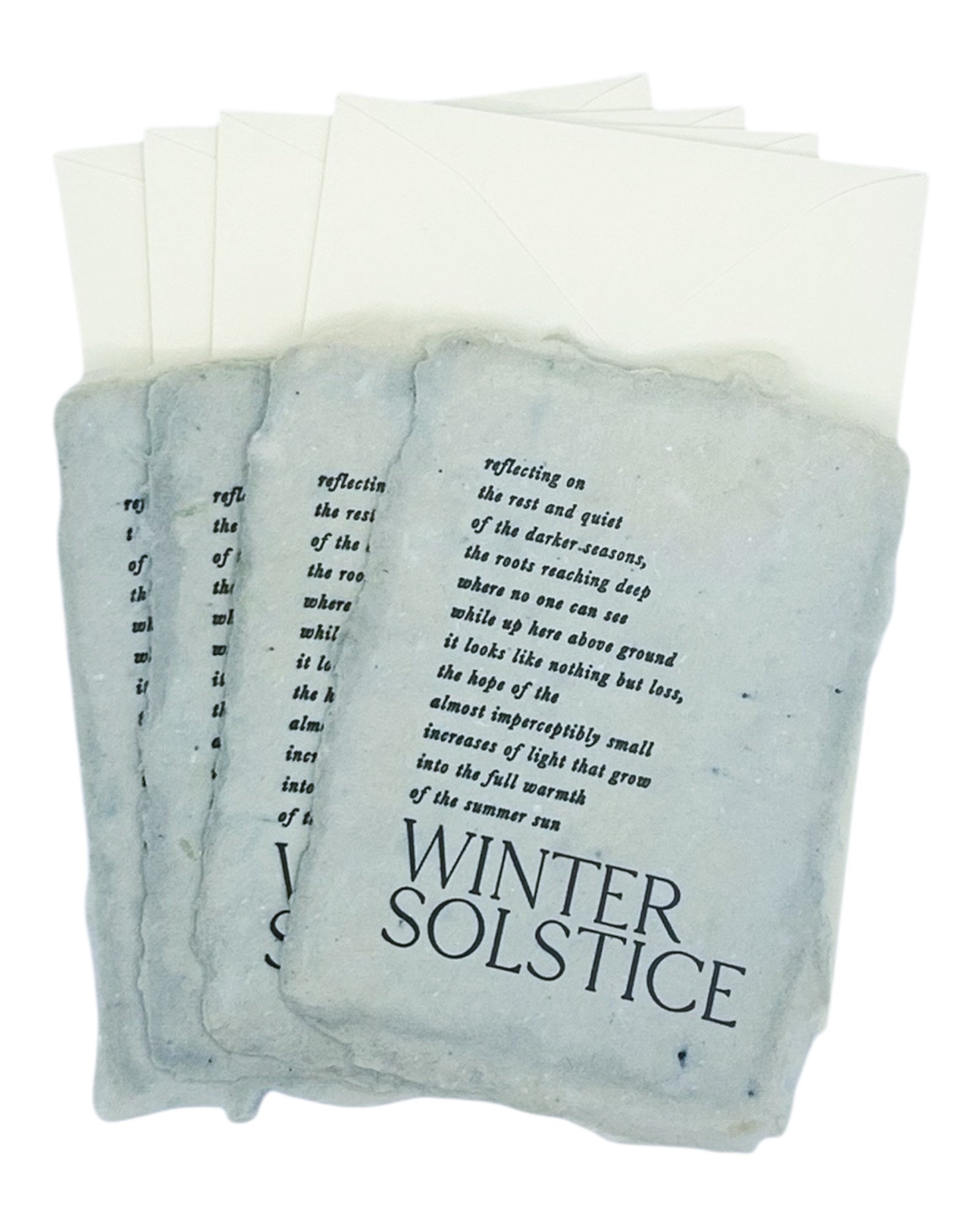 winter solstice petite note cards