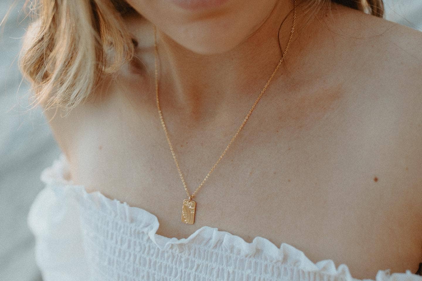 Birth Month Flower Necklace