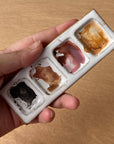 Ceramic Artist 4-Pan Paint Palette - Handmade Travel Palette: Palette Only