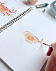 Seaside watercolor workbook