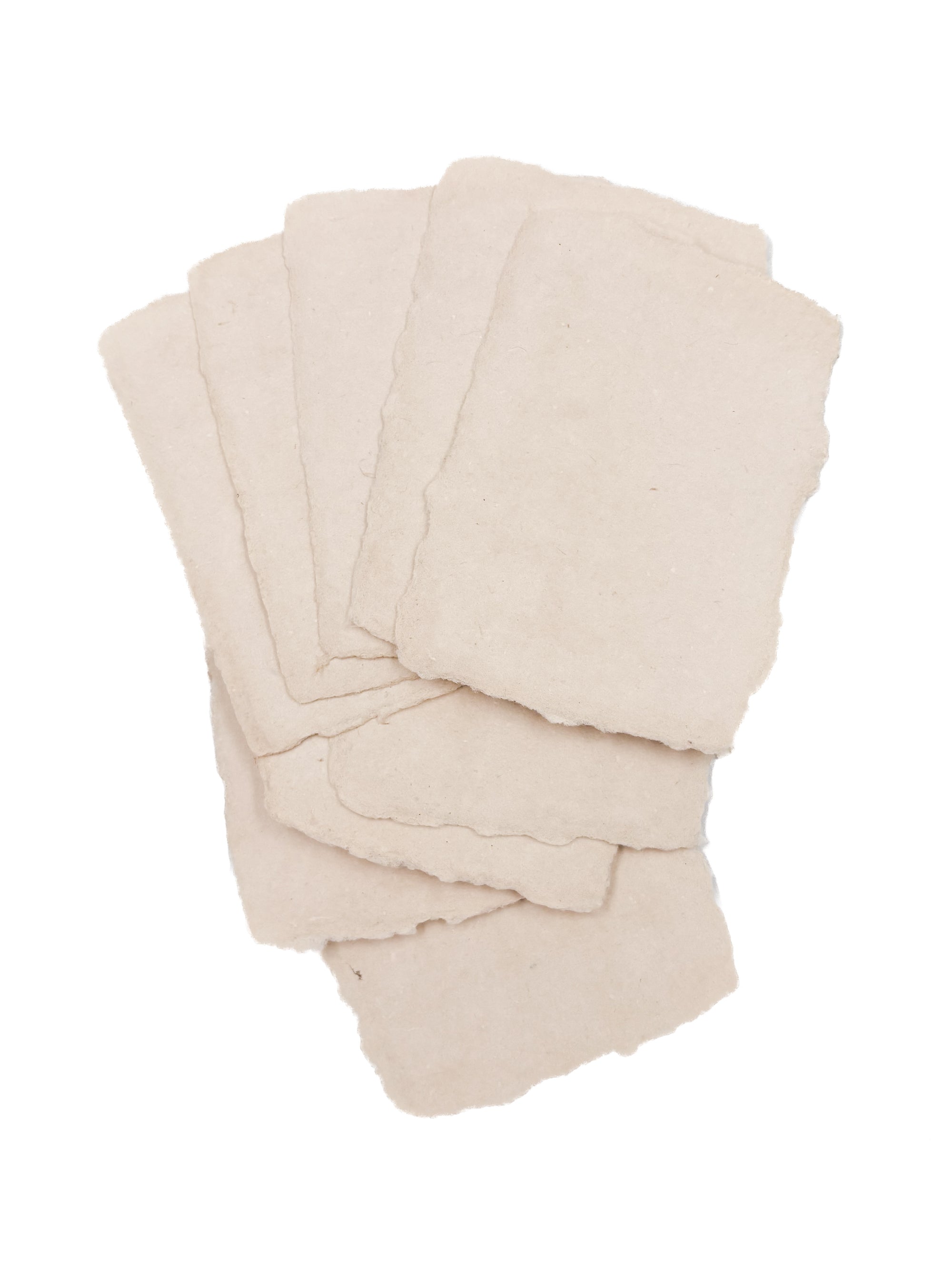 Sand 3.75x5.25 Handmade Paper with Custom Letterpress