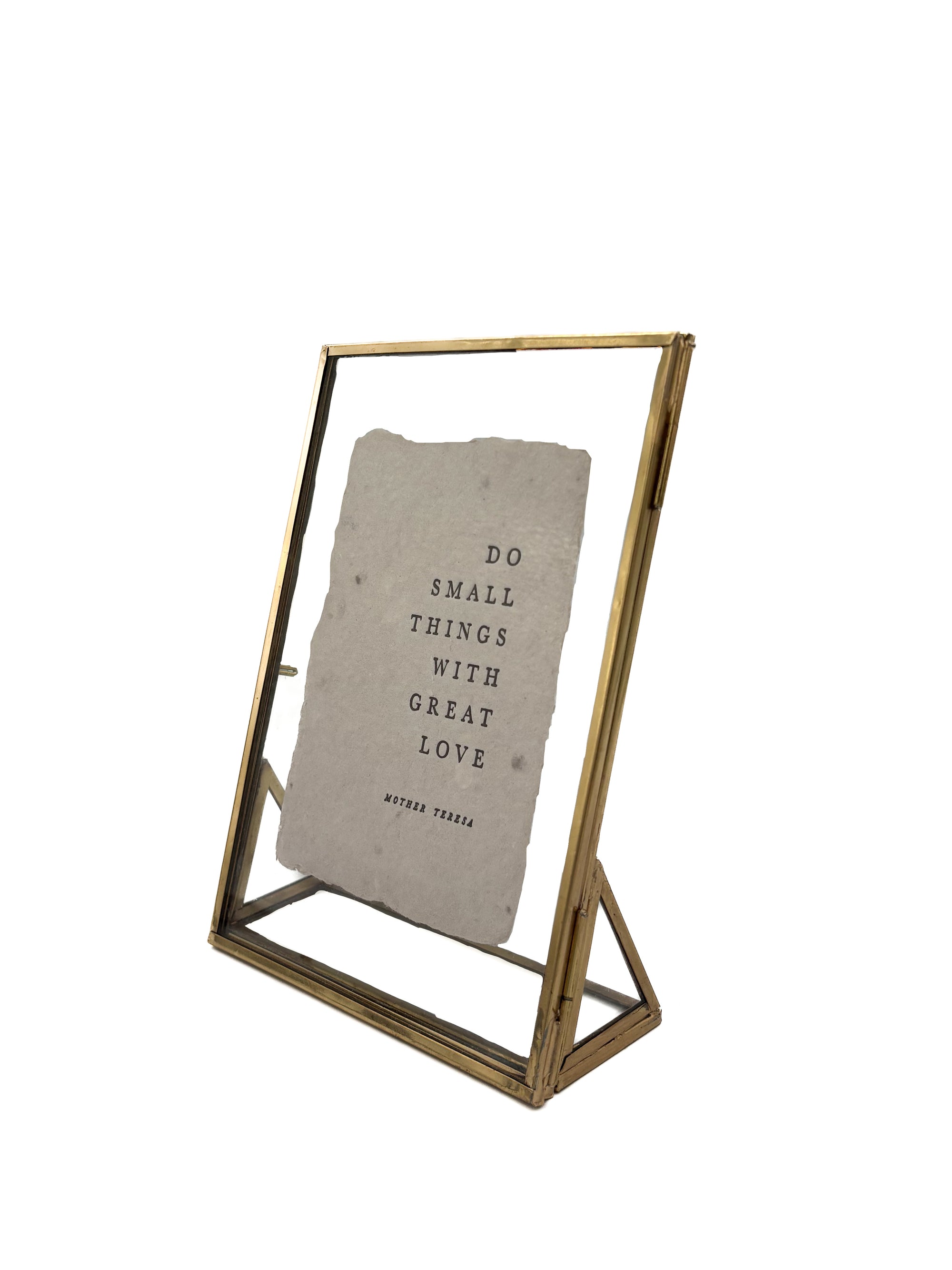 Glass Picture Frame - Tabletop 5x7in (recommend for 3.5x5in art prints)