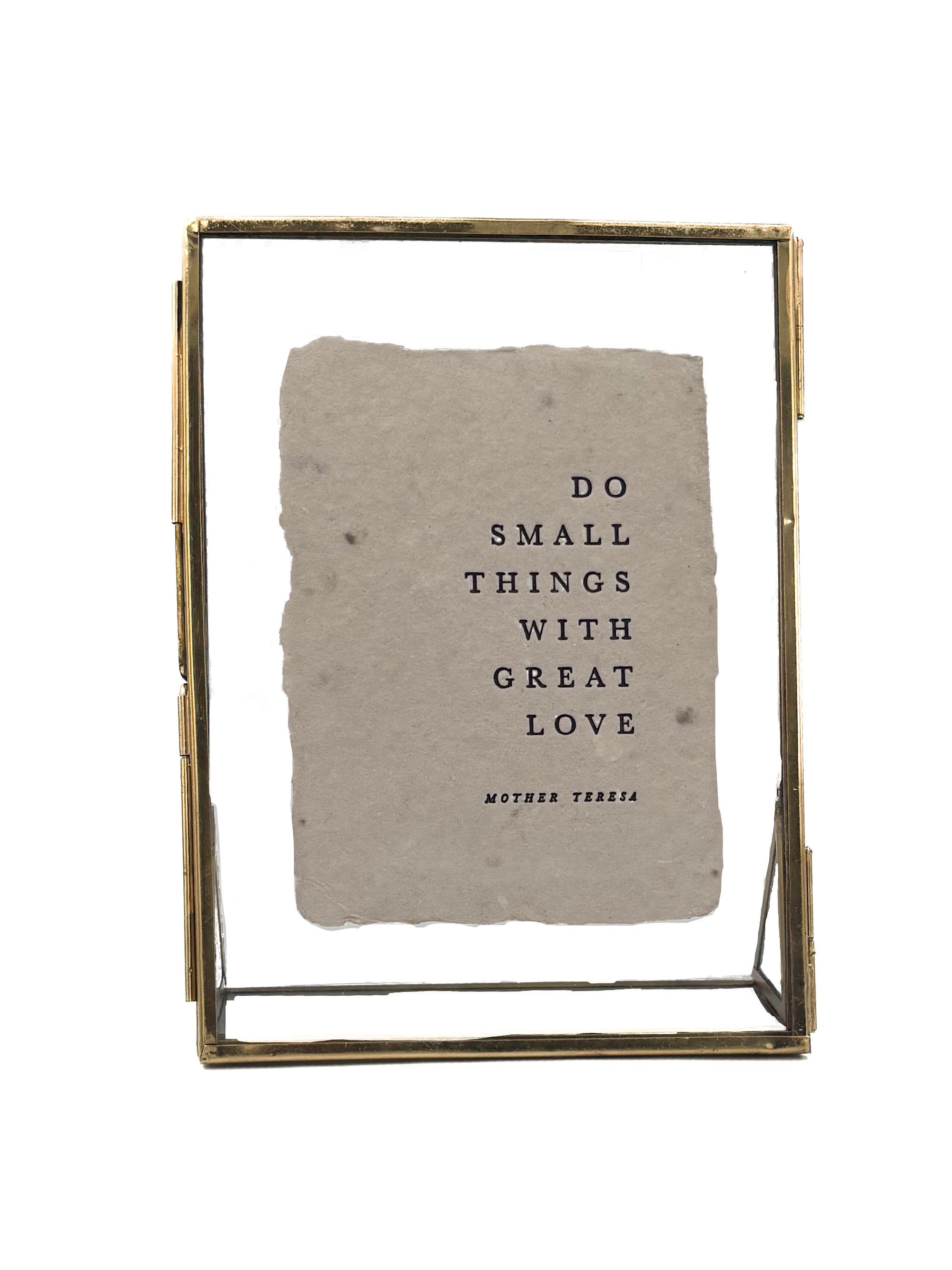 Glass Picture Frame - Tabletop 5x7in (recommend for 3.5x5in art prints)