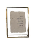Glass Picture Frame - Tabletop 5x7in (recommend for 3.5x5in art prints)