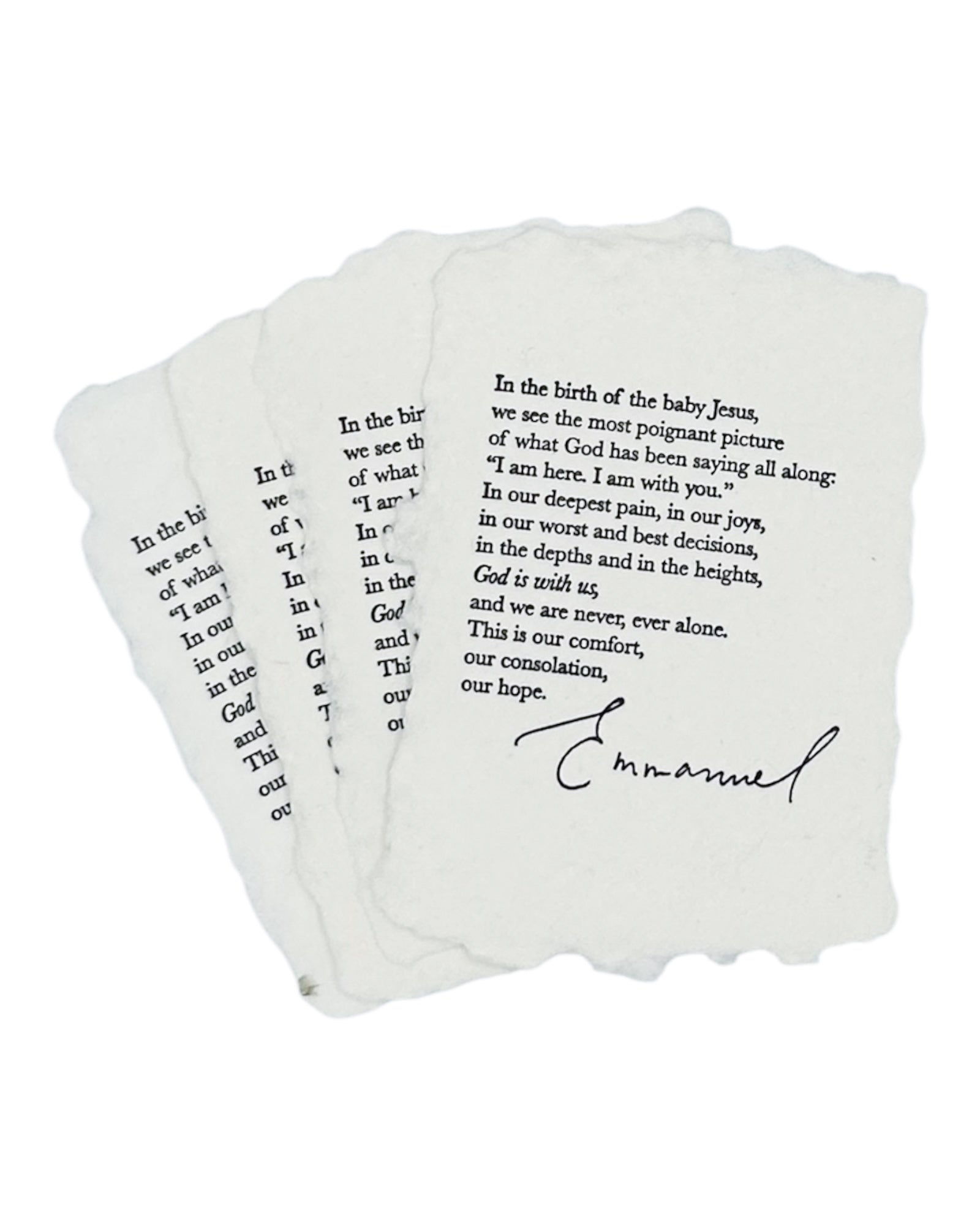 emmanuel petite notecard