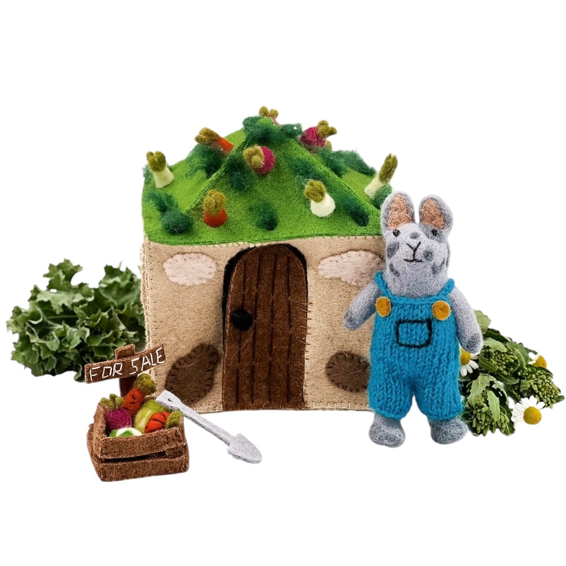 Rowan the Rabbit - Felt Play Set