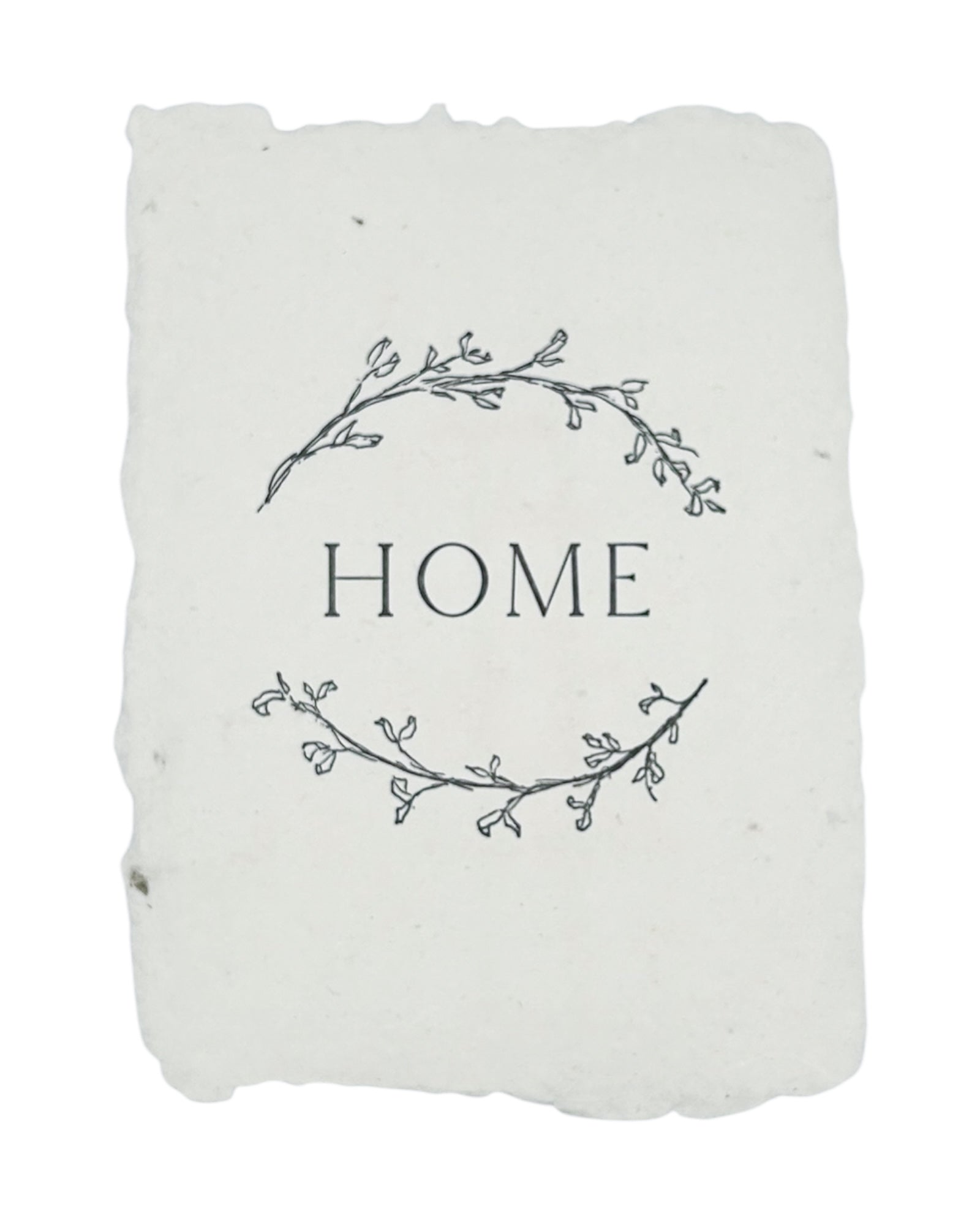 home with branches art print