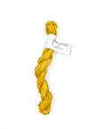 Sunflower Plant-Dyed Sari Silk Ribbon - 5 yards