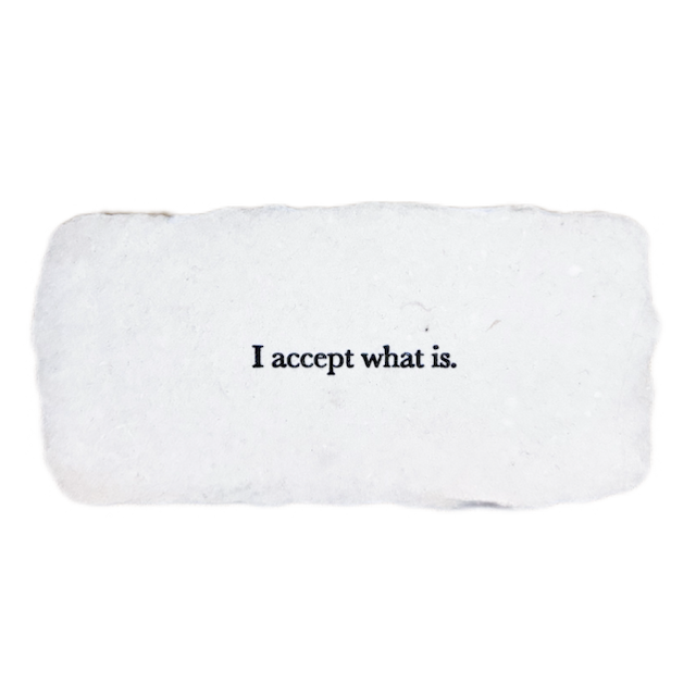 I accept what is affirmation card