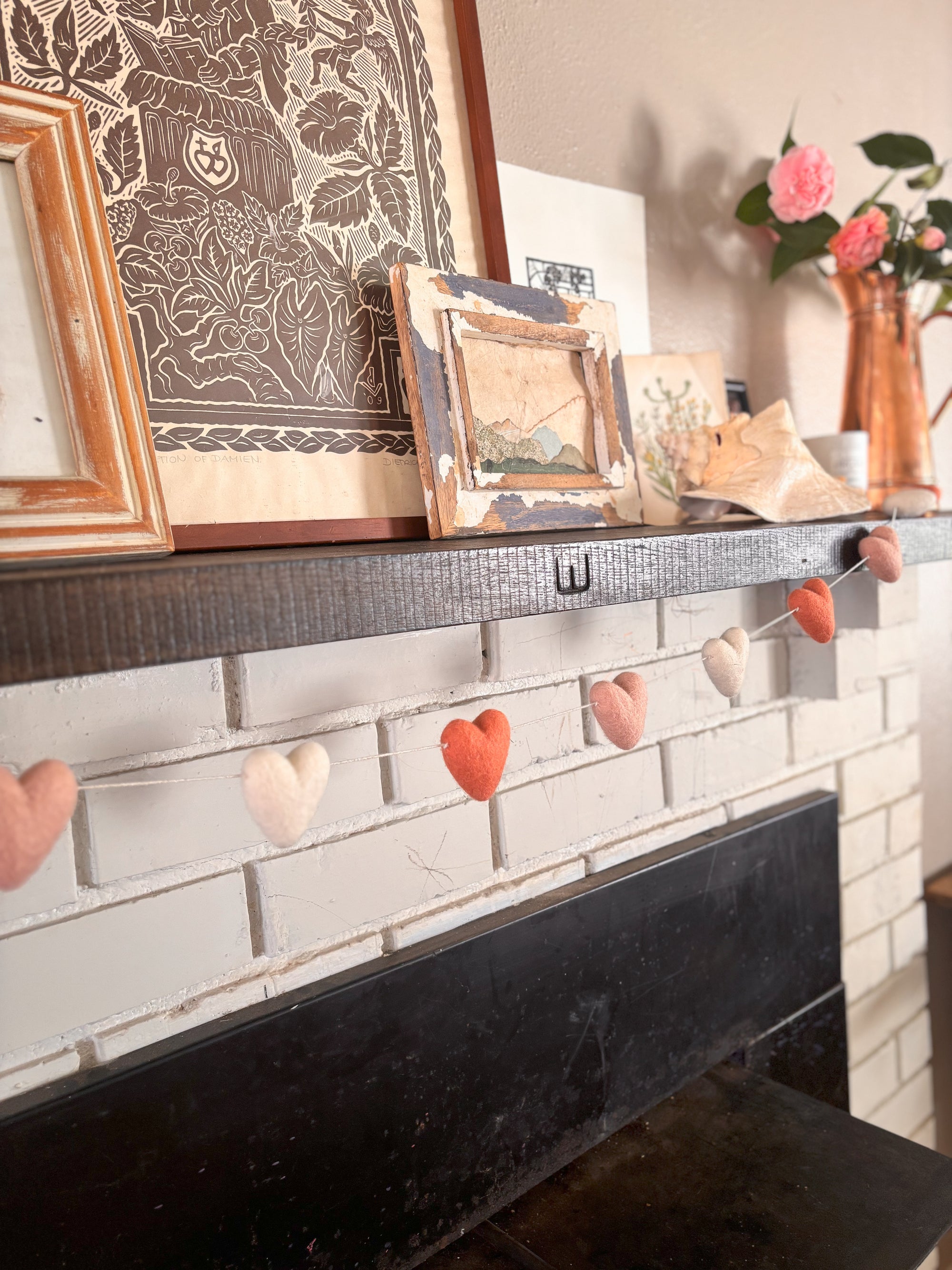 Wool Felt Heart Garland