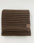 100% Baby Alpaca Accordion Scarf Solid Color 9" x 78"