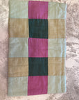 Botanically Dyed Quilted Patchwork Handloom Organic Cotton Pillow Cover 12x20