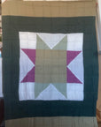 Botanically Dyed Quilted Patchwork Handloom Organic Cotton Quilt