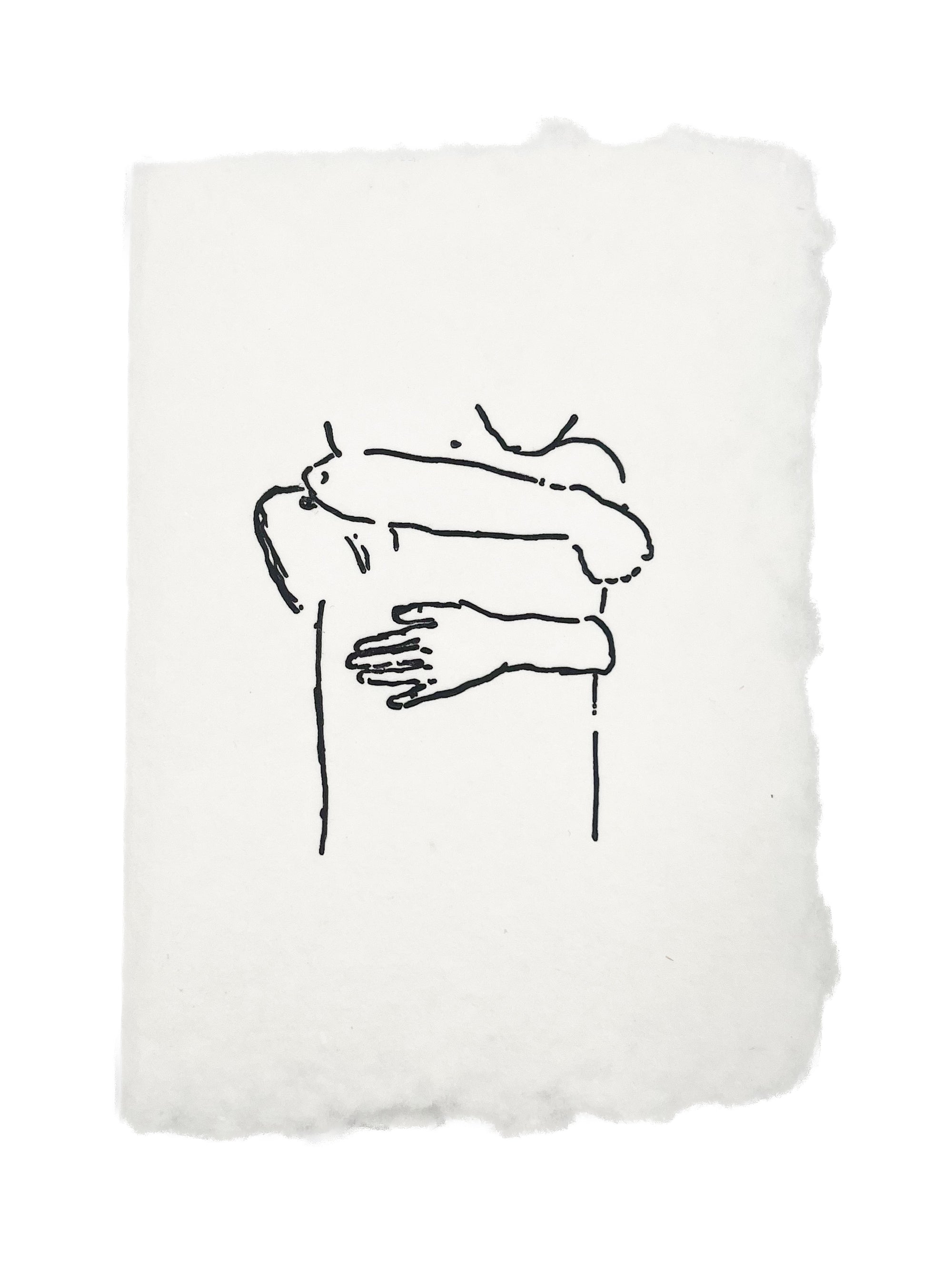 hug sketch