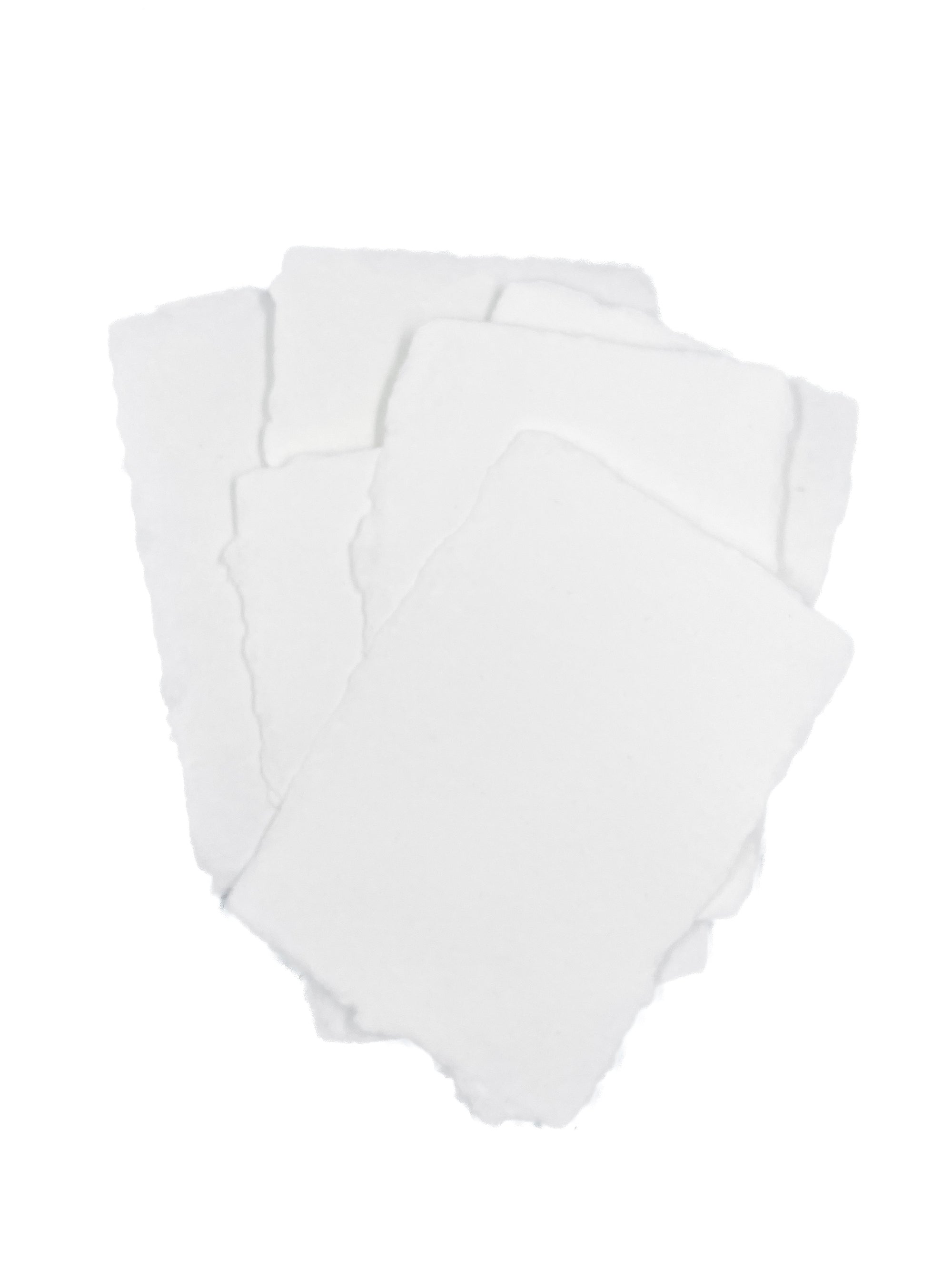 White A7 Handmade Paper with Custom Letterpress