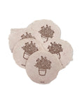 Blush 3x4 Handmade Paper with Custom Letterpress