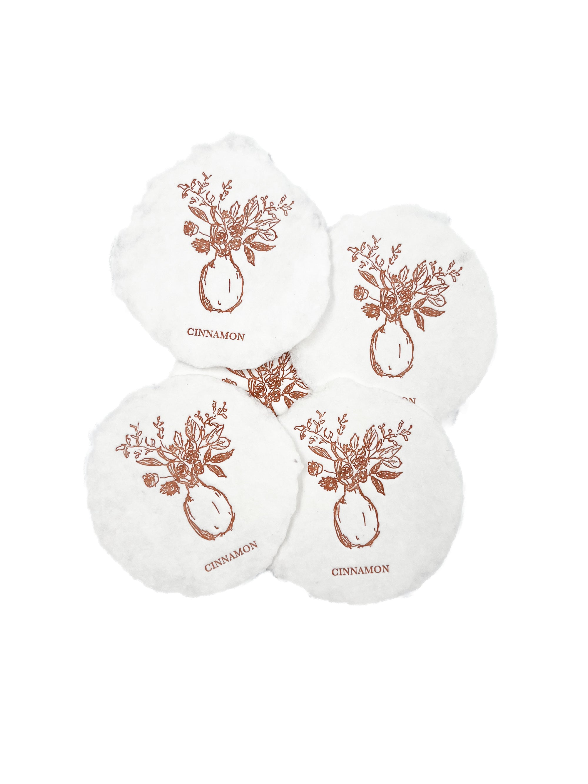 White 4x8 Handmade Paper with Custom Letterpress
