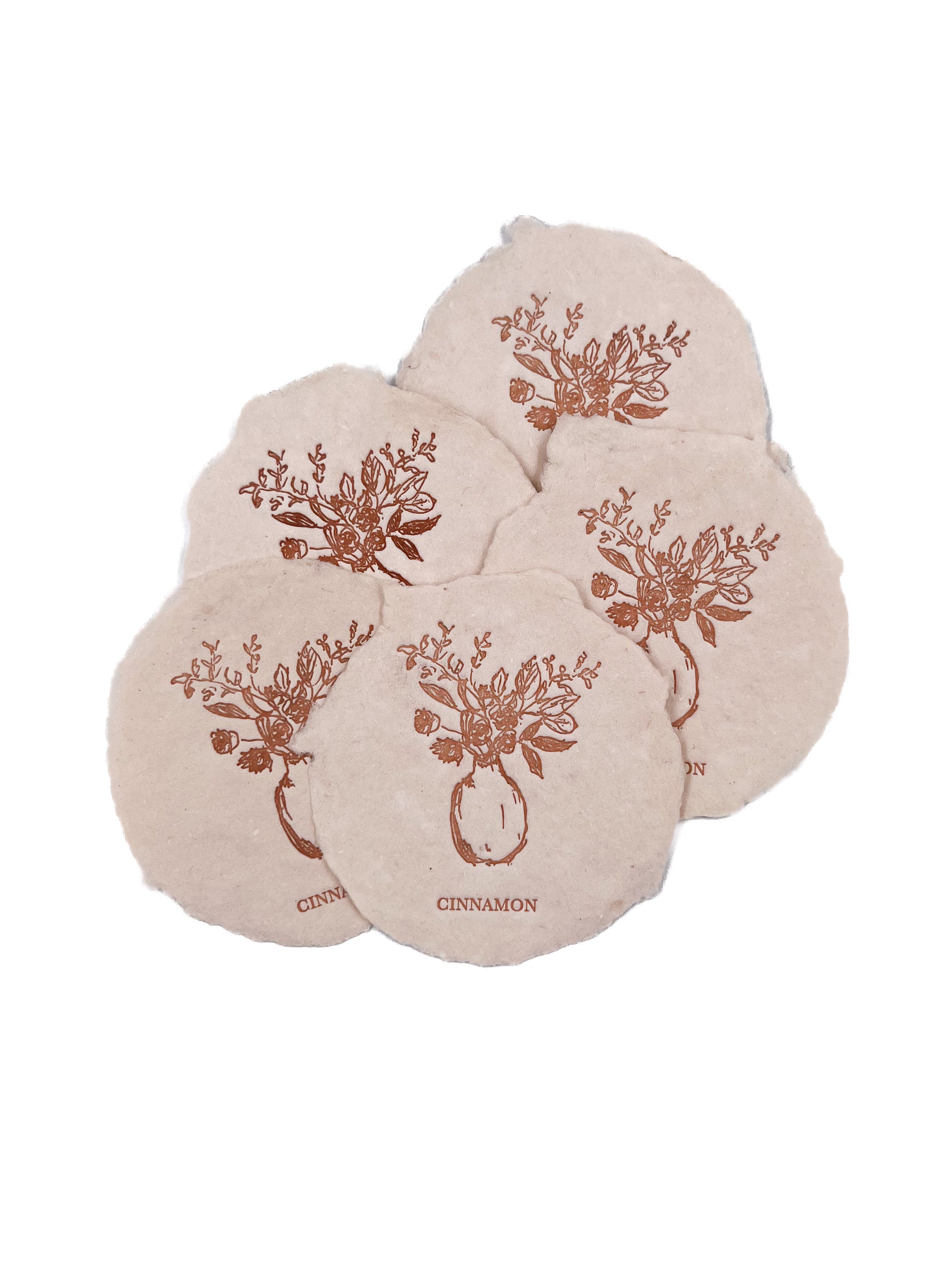 Blush 3x4 Handmade Paper with Custom Letterpress