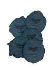 Indigo A7 Handmade Paper with Custom Letterpress