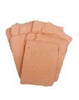 Terra Cotta A7 Handmade Paper with Custom Letterpress