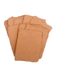 Terra Cotta 3.75x5.25 Handmade Paper with Custom Letterpress