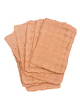 Terra Cotta A7 Handmade Paper with Custom Letterpress