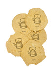Honey 3.75x5.25 Handmade Paper with Custom Letterpress