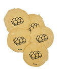 Honey 3.75x5.25 Handmade Paper with Custom Letterpress