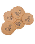 Terra Cotta 3x4 Handmade Paper with Custom Letterpress