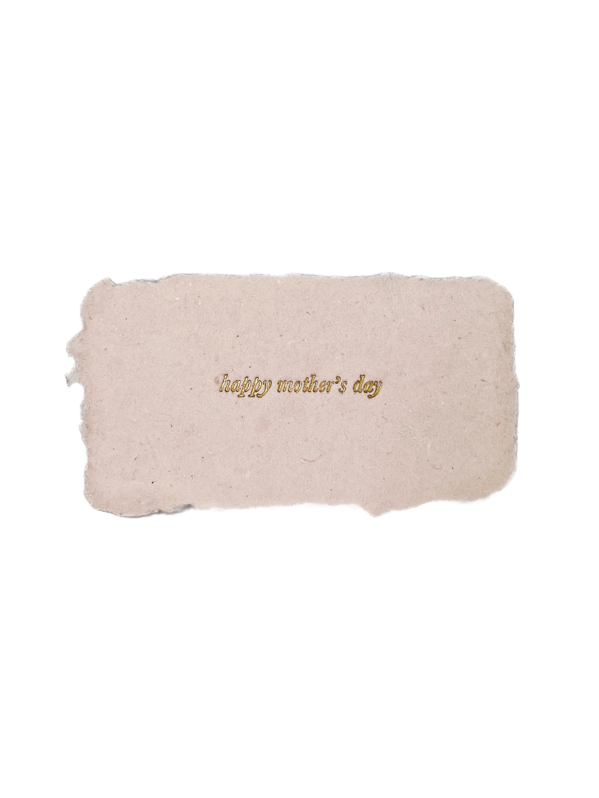 happy mother's day gold foil tiny note