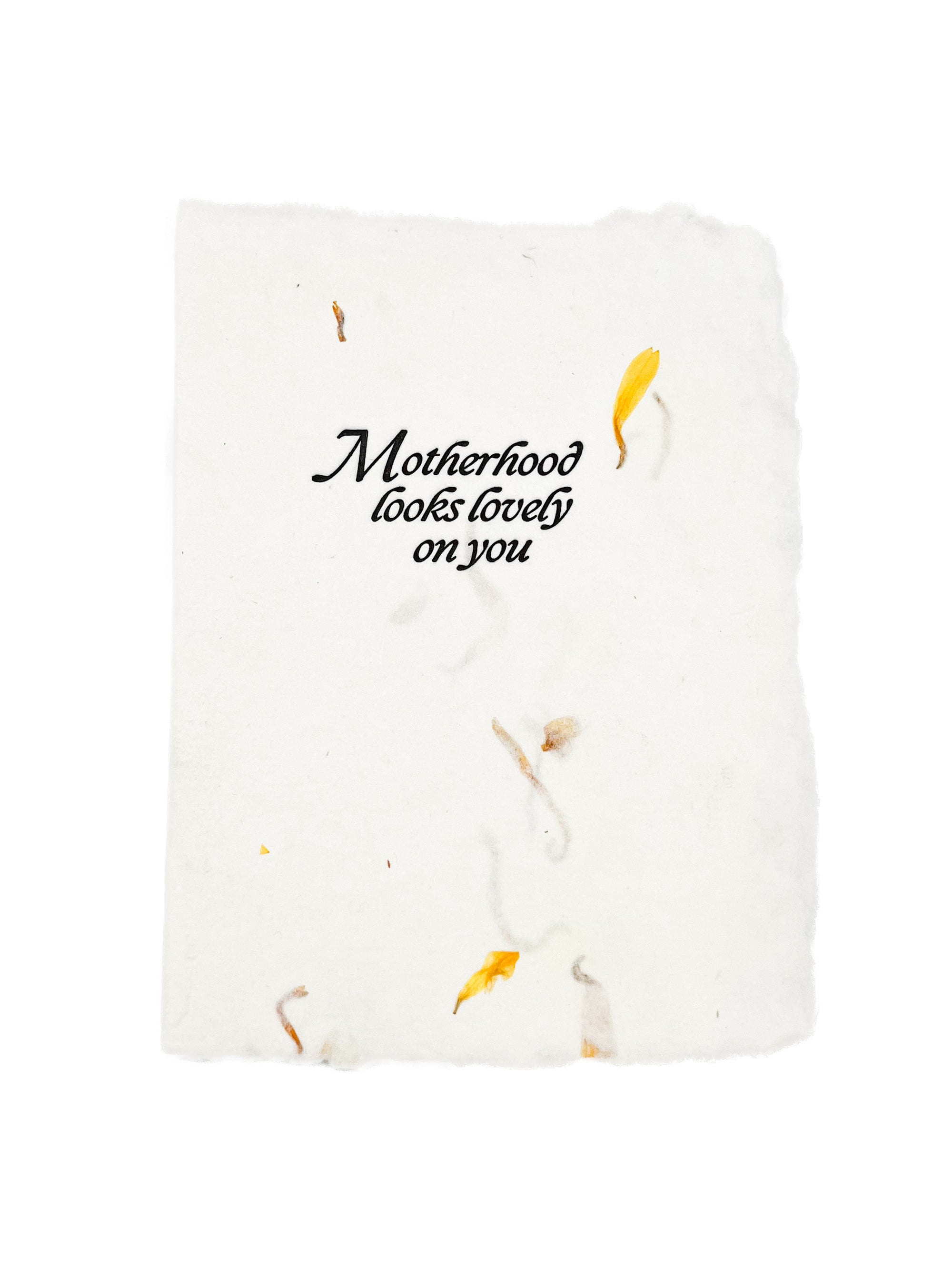 motherhood looks lovely on you card
