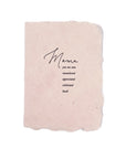 Mama you are seen card