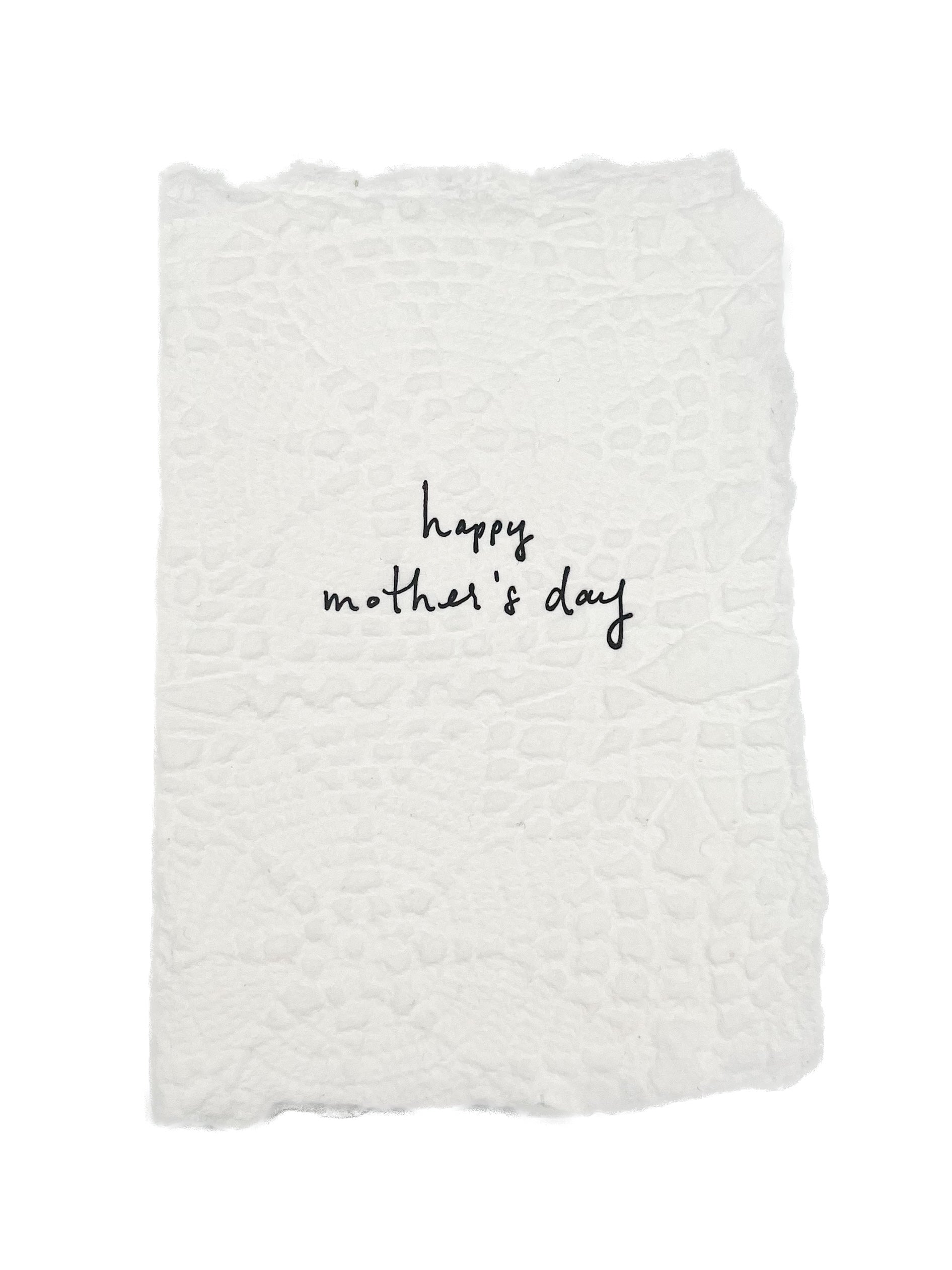 happy mother’s day card with lace
