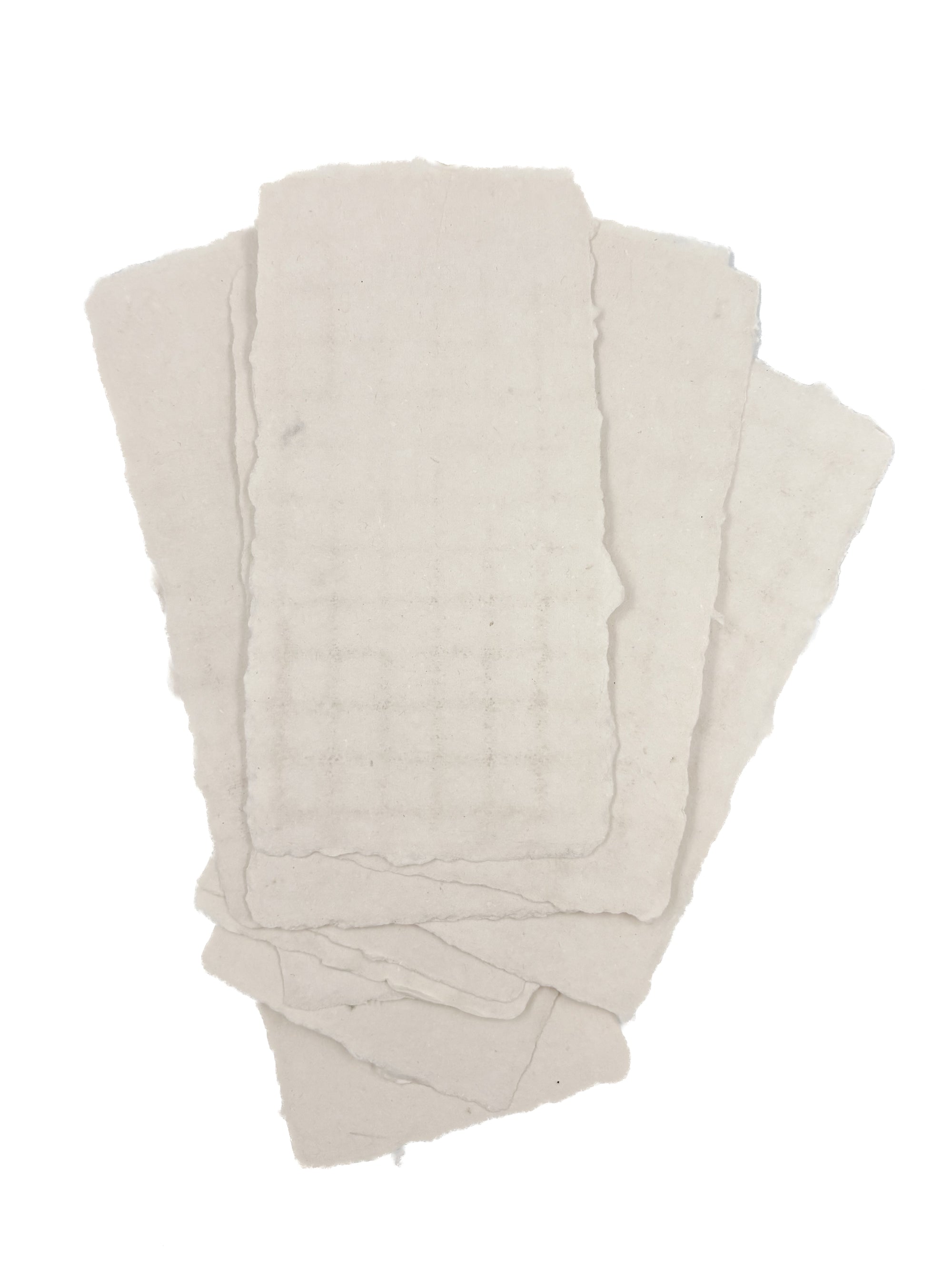 Vanilla 4x8 Handmade Paper with Custom Letterpress