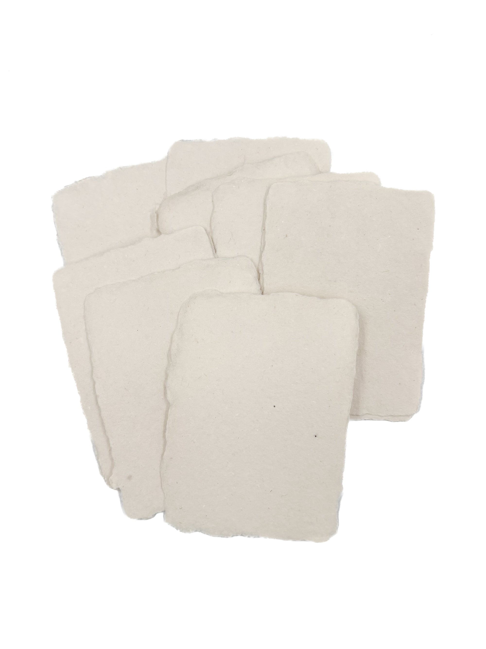 Vanilla 3x4 Handmade Paper with Custom Letterpress