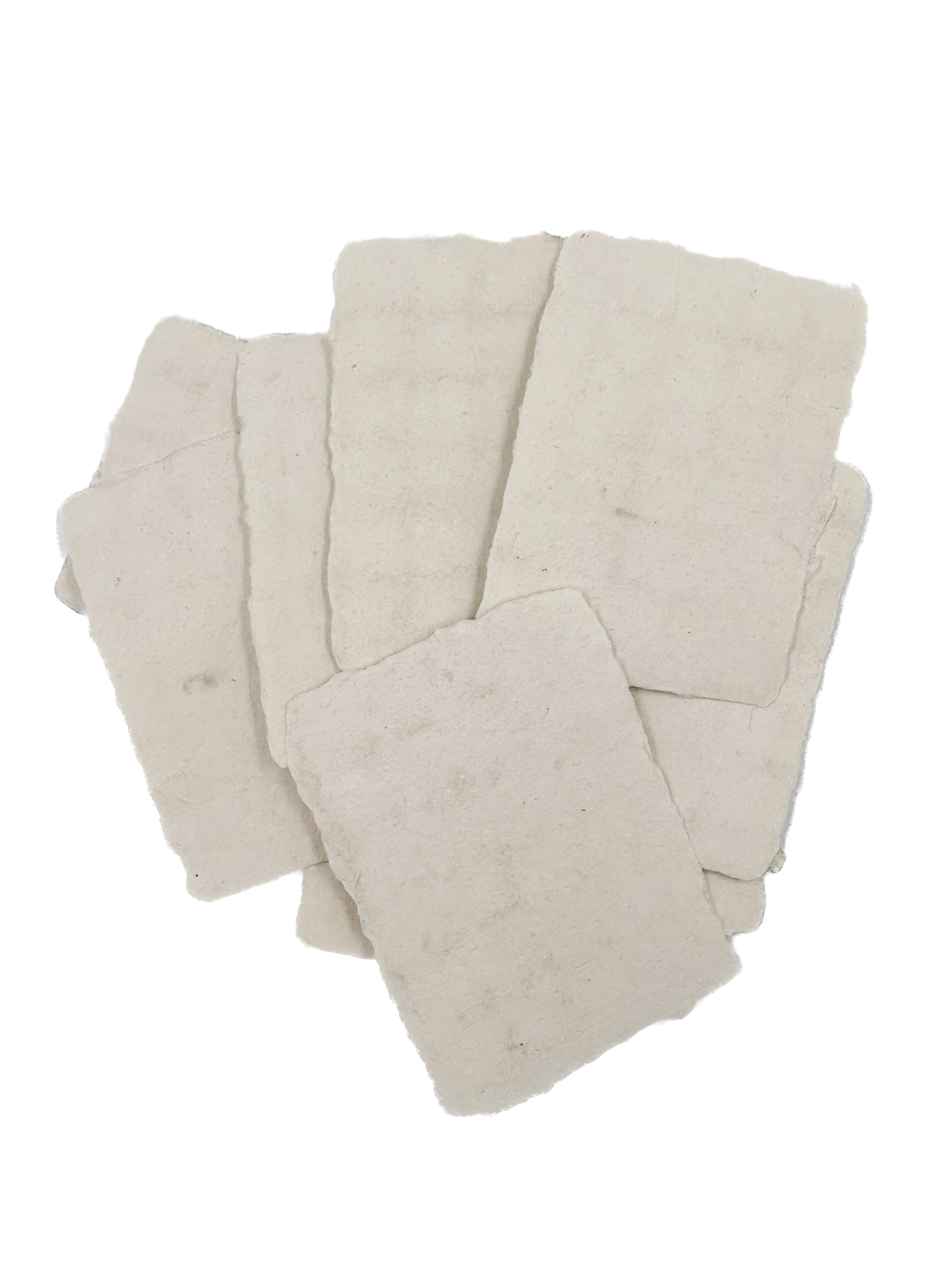 Vanilla 3x4 Handmade Paper with Custom Letterpress