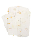Petal 3x4 Handmade Paper with Custom Letterpress