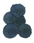 Indigo A7 Handmade Paper with Custom Letterpress