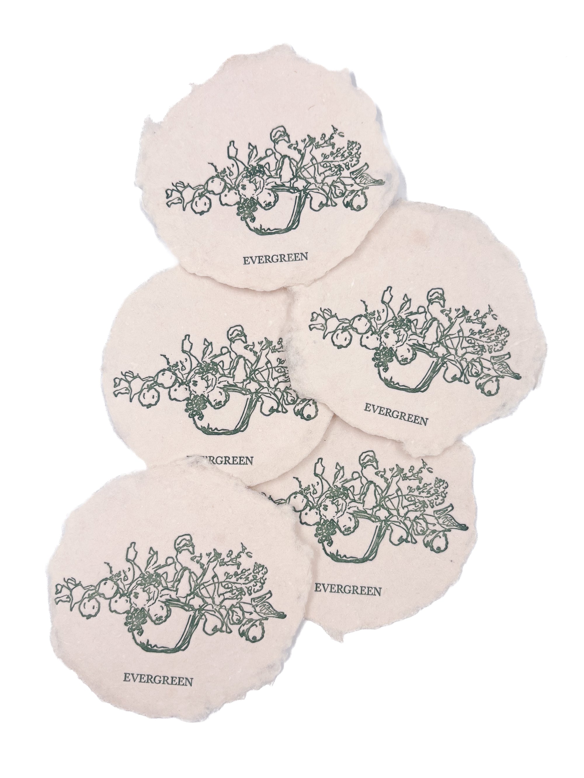 Blush 3x4 Handmade Paper with Custom Letterpress