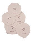 Blush 3x4 Handmade Paper with Custom Letterpress