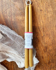Hand-Dipped 100% Beeswax Taper Candles