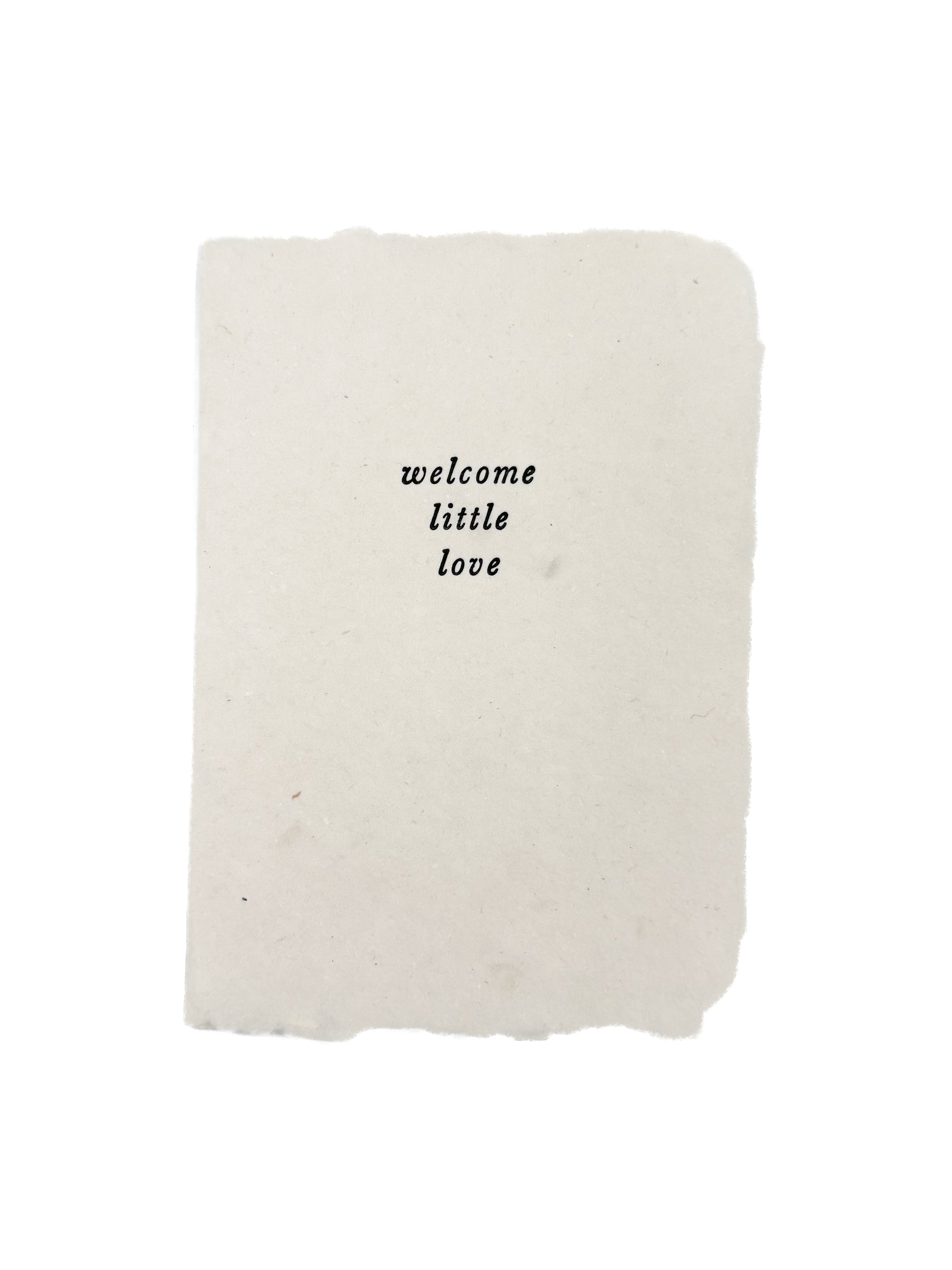 welcome little love card