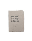 your baby is so lucky card