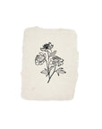 peony stems note card