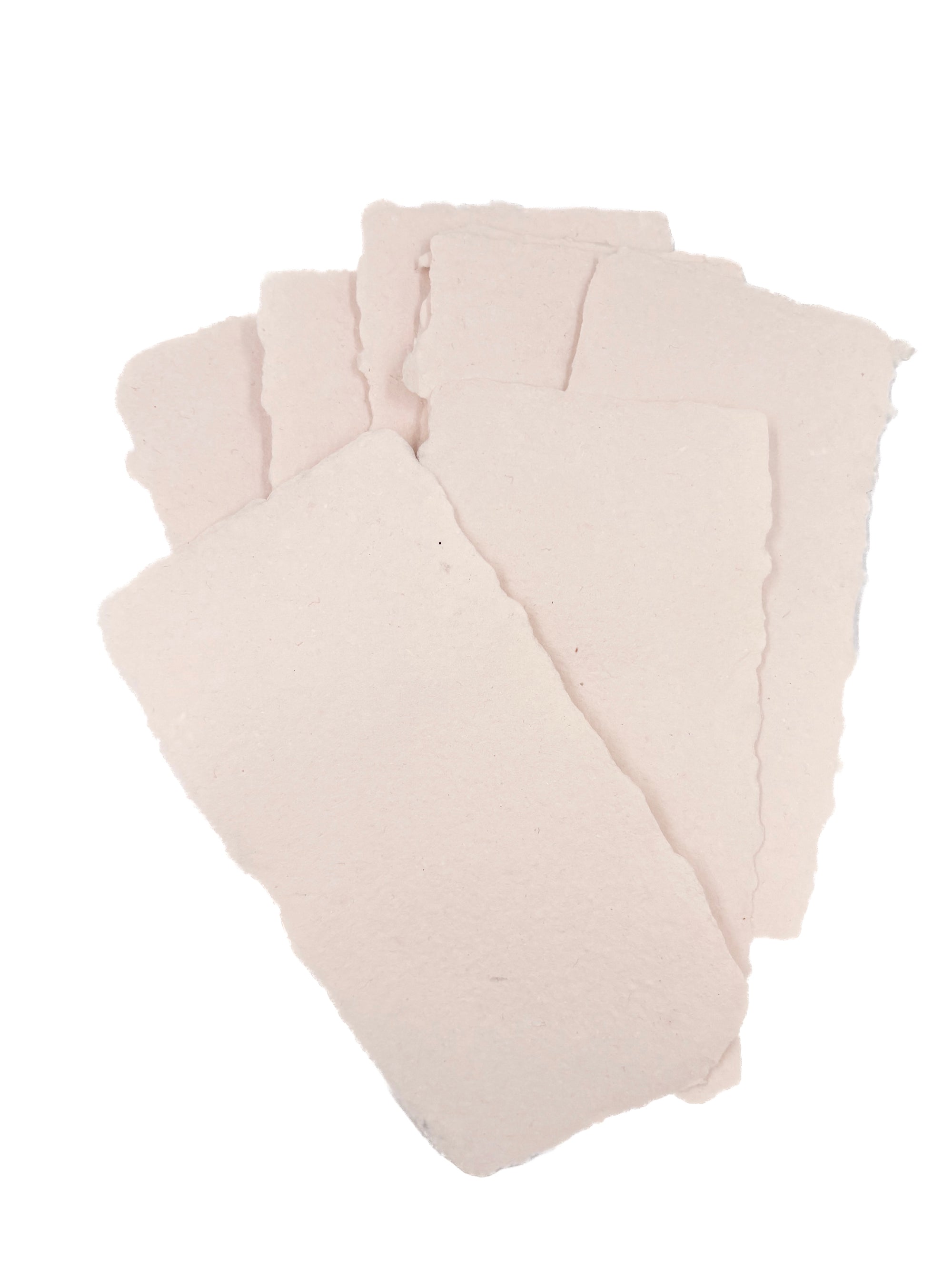 Blush 4x8 Handmade Paper with Custom Letterpress
