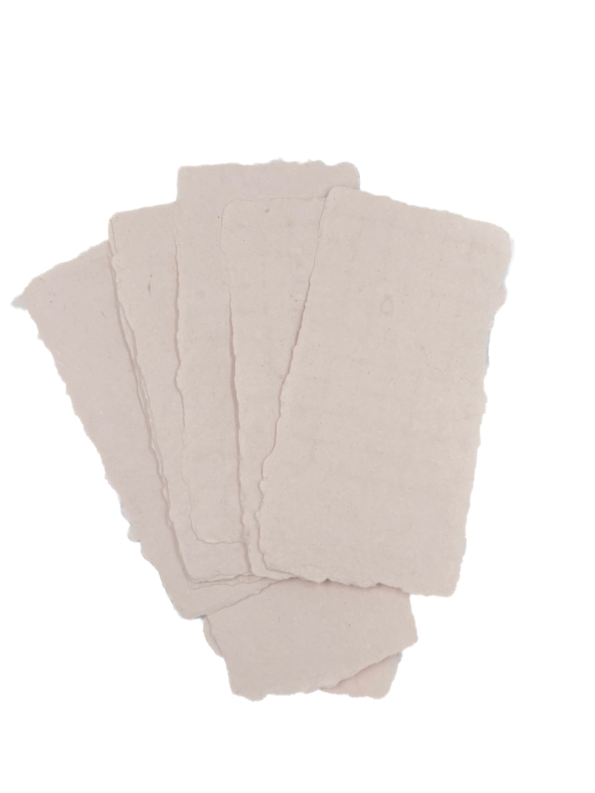 Blush 4x8 Handmade Paper with Custom Letterpress