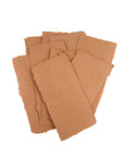 Terra Cotta 4x8 Handmade Paper with Custom Letterpress
