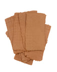 Terra Cotta 4x8 Handmade Paper with Custom Letterpress