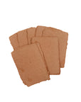 Terra Cotta 3x4 Handmade Paper with Custom Letterpress